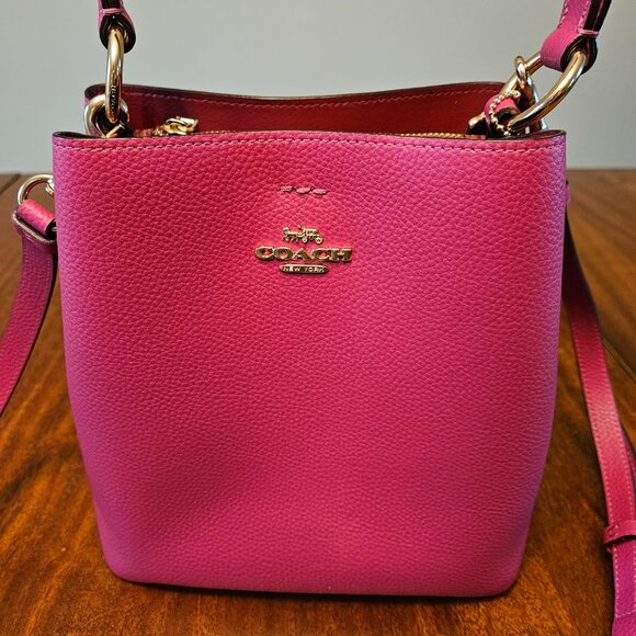 COACH Small Town Bucket Bag, Bright Violet - Picture 4 of 11